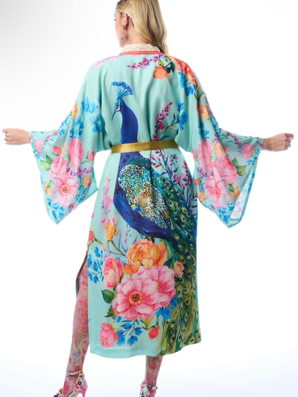 Blossom Fantasy Kimono by Aratta, NWT - Picture 2 of 4
